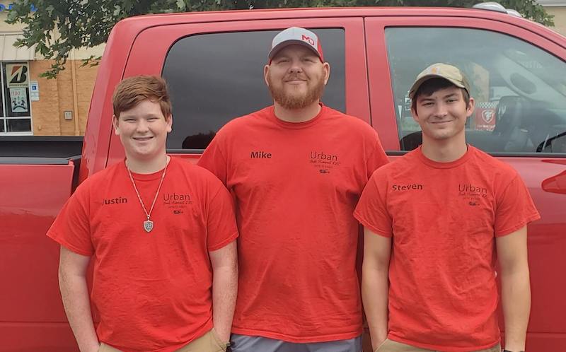 Mike Urban and his 2 sons